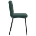 Sillas de comedor 4 unidades terciopelo verde