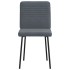 Sillas de comedor 4 unidades terciopelo gris