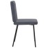 Sillas de comedor 4 unidades terciopelo gris