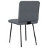 Sillas de comedor 4 unidades terciopelo gris