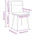 Silla de comedor 6 unidades terciopelo