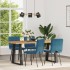 Sillas de comedor 4 unidades terciopelo
