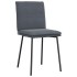 Sillas de comedor 6 unidades terciopelo gris