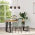 Sillas de comedor 4 unidades terciopelo gris