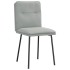 Sillas de comedor 4 unidades terciopelo gris