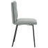 Sillas de comedor 4 unidades terciopelo gris