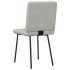 Sillas de comedor 4 unidades terciopelo gris