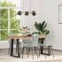 Sillas de comedor 4 unidades terciopelo gris