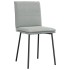 Sillas de comedor 4 unidades terciopelo gris