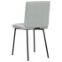 Sillas de comedor 4 unidades terciopelo gris