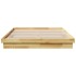 Estructura de cama sin colchón 160x200 cm madera maciza