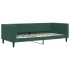 Sofá cama nido con cajones terciopelo verde oscuro 90x200
