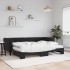 Sofá cama nido con colchón terciopelo negro 80x200