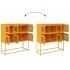 Aparador de acero laminado en frío amarillo 100,5x39x107