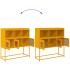 Aparador de acero laminado en frío amarillo 100,5x39x107