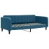 Sofá cama nido con colchón terciopelo azul 90x200