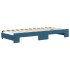 Sofá cama nido con colchón terciopelo azul 90x200