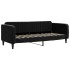 Sofá cama nido con colchón terciopelo negro 80x200