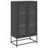 Aparador de acero negro 68x39x123