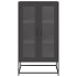 Aparador de acero negro 68x39x123