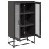 Aparador de acero negro 68x39x123