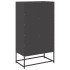 Aparador de acero negro 68x39x123