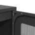 Aparador de acero negro 68x39x123