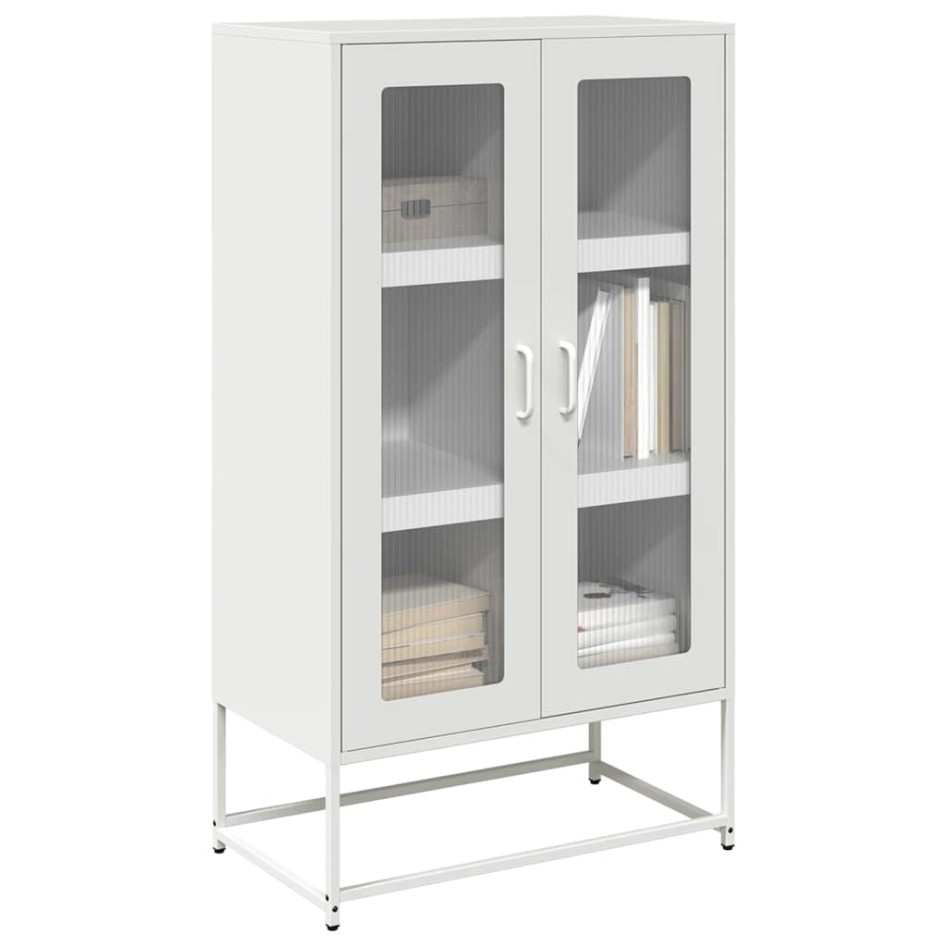 Aparador de acero blanco 68x39x123