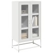 Aparador de acero blanco 68x39x123 cm