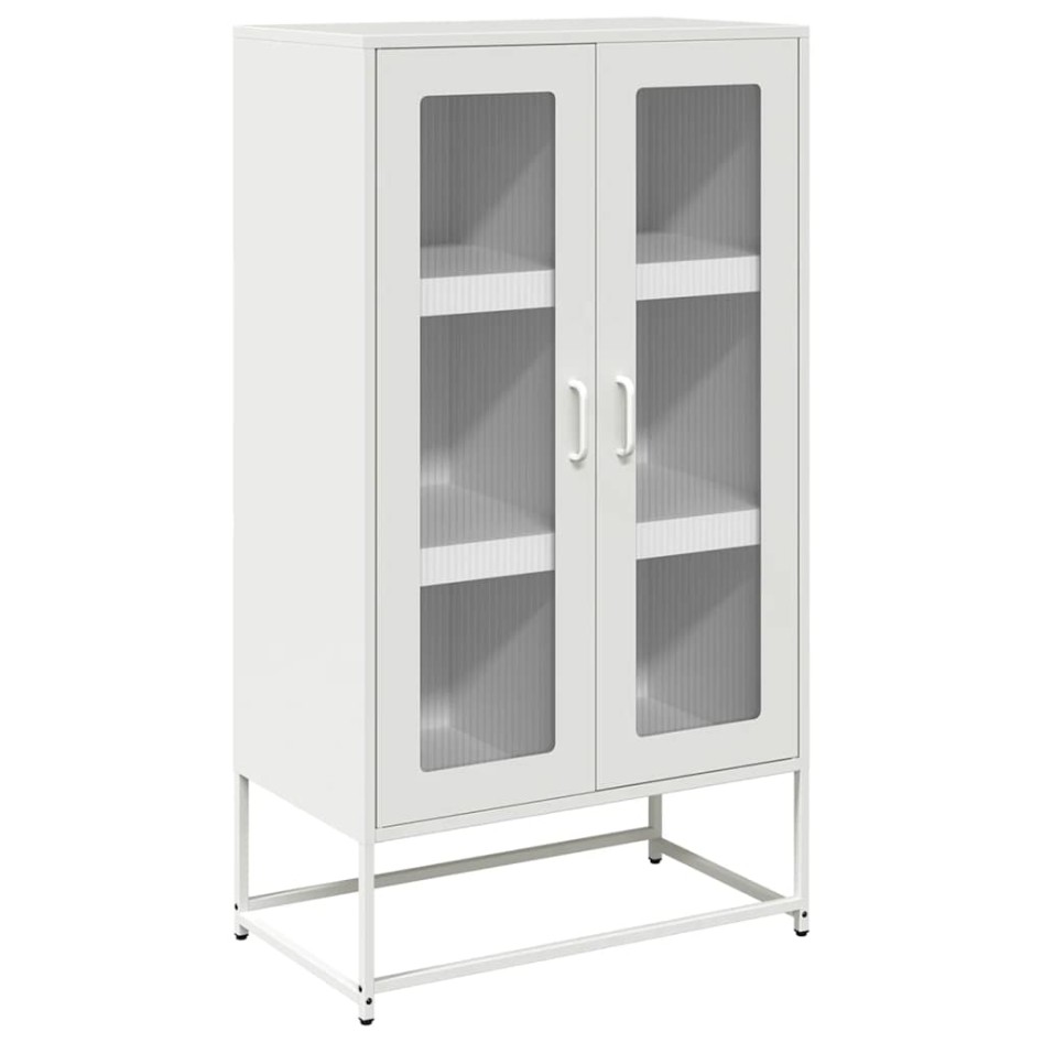 Aparador de acero blanco 68x39x123