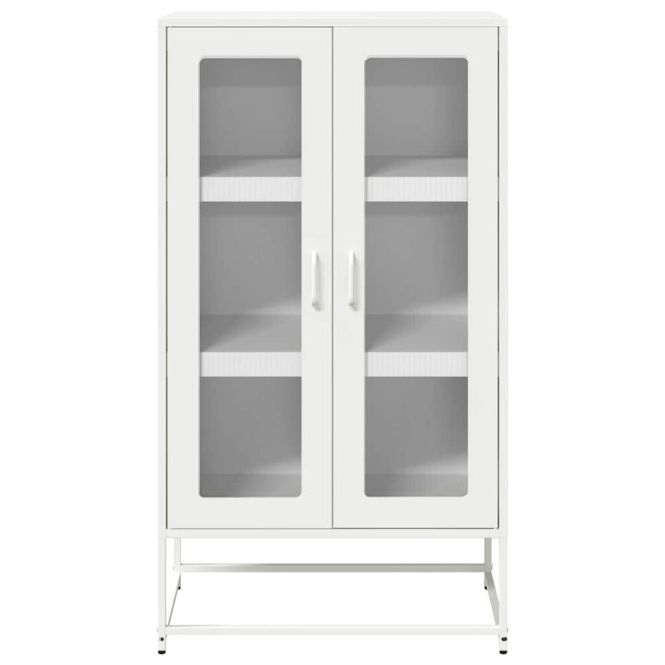 Aparador de acero blanco 68x39x123