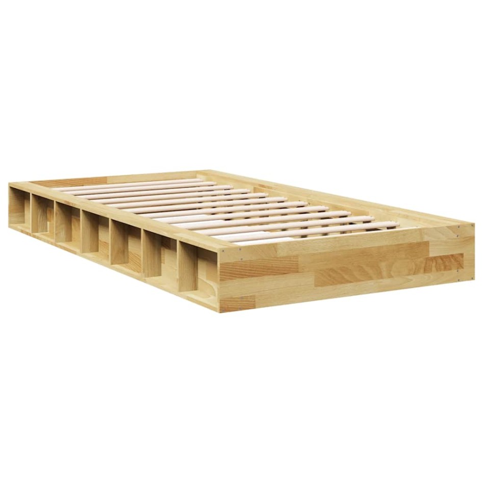 Estructura de cama sin colchón 90x190 cm madera maciza