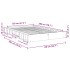 Estructura de cama sin colchón 120x200 cm madera maciza