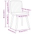 Sillas de comedor 4 uds tela gris