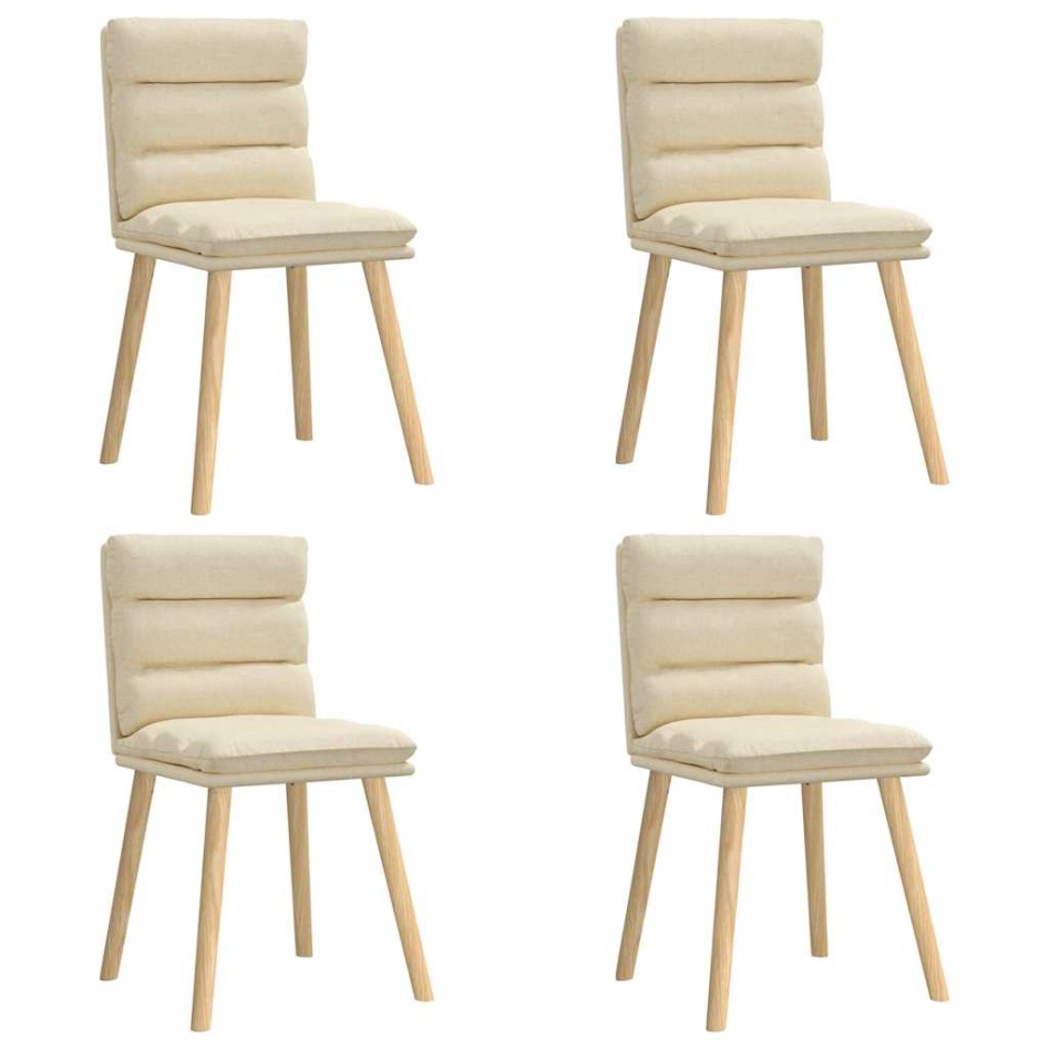 Sillas de comedor 4 unidades tela color