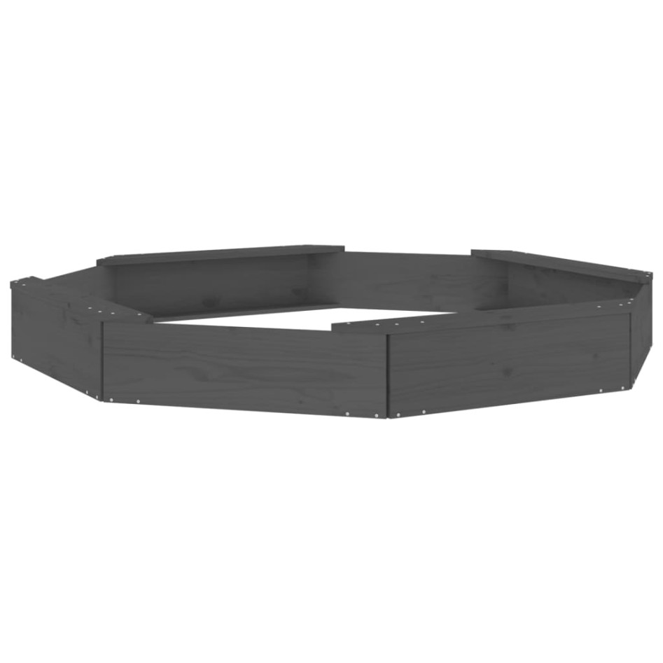 Arenero con asientos octógono madera maciza de pino