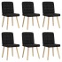 Sillas de comedor giratorias 6 unidades tela