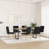 Sillas de comedor giratorias 6 unidades tela