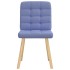 Sillas de comedor 4 uds tela azul
