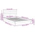Estructura de cama con cabecero sin colchón 120x190