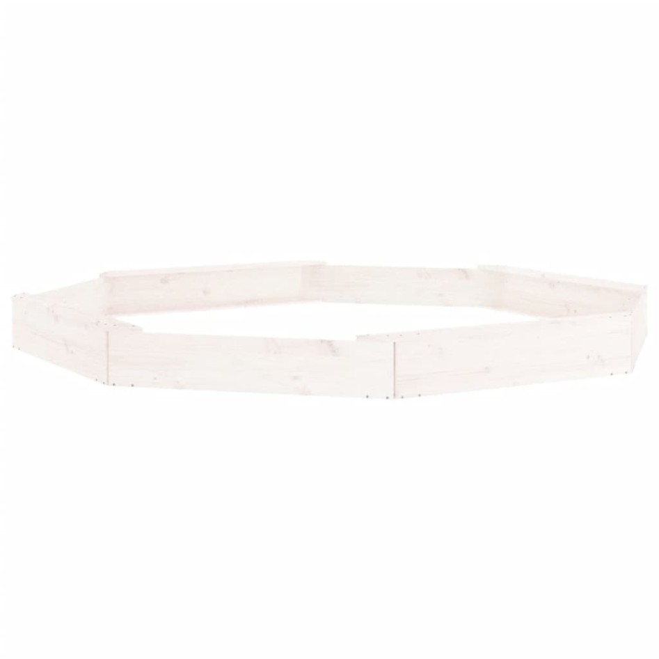 Arenero con asientos octógono madera maciza de pino