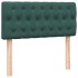 Cama box spring con colchón terciopelo verde oscuro 80x220