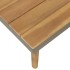 Juego muebles de jardín 4 piezas y cojines madera maciza