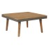 Juego muebles de jardín 4 piezas y cojines madera maciza