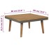 Juego muebles de jardín 4 piezas y cojines madera maciza