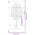 Puerta de jardín acero corten diseño árbol 85x200