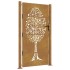 Puerta de jardín acero corten diseño árbol 105x180