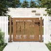 Puerta de jardín acero corten diseño bambú 105x105 cm