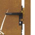 Puerta de jardín acero corten diseño hierba 105x80