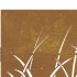 Puerta de jardín acero corten diseño hierba 105x80